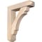 Ekena Millwork Olympic Craftsman Smooth Bracket w/ Offset Brace, Douglas Fir, 5 1/2"W x 22"D x 26"H BKT0604X22X26OLY04SDF - alternate 1
